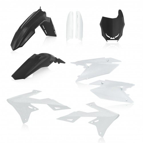 KIT PLÁSTICOS COMPLETO ACERBIS SUZUKI RM-Z 450 2018 - 2020 BRANCO / PRETO